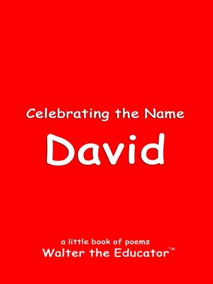 cover image of Celebrating the Name David